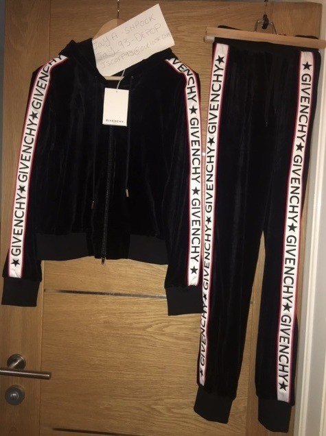 givenchy velvet tracksuit